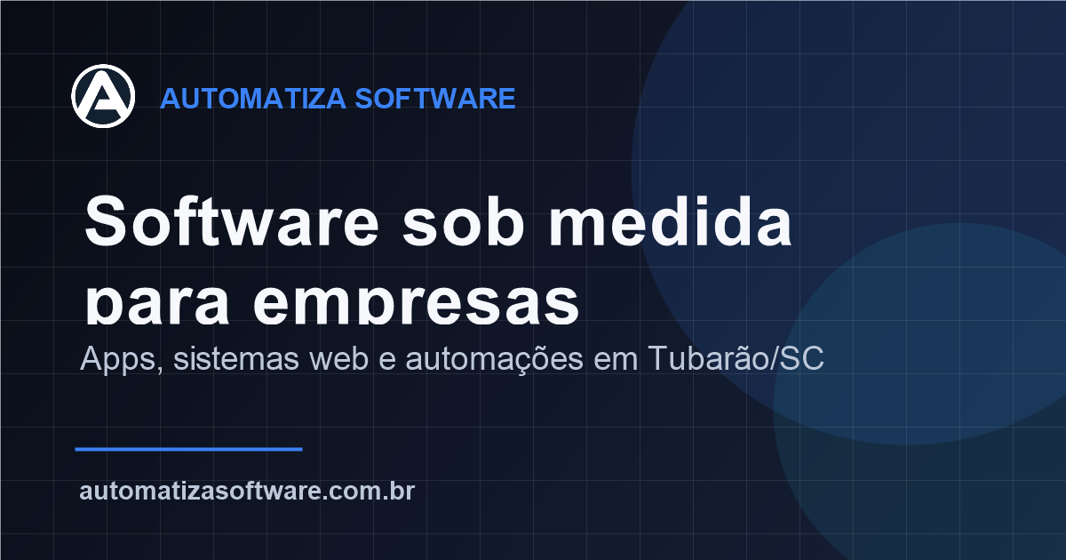 Automatiza Software - desenvolvimento de aplicativos Android e iOS